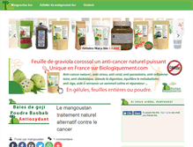 Tablet Screenshot of mangoustans-bio.com